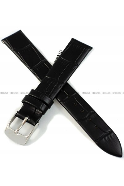 NO BRAND HORIDO 0183 - NEGRU - 16mm - Curea de ceas din piele