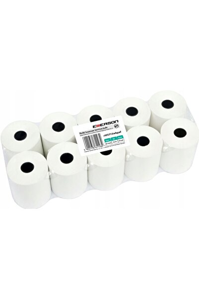 Emerson Rolă de hârtie termică pentru chitanțe, 57mm x 15m, fără BPA, albă