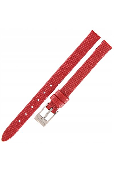 NO BRAND TEKLA J3 - 08mm - Lizard - ROȘU - Curea de ceas din piele