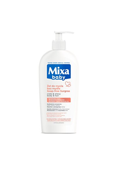 NO BRAND Mixa Baby Gel de spălare delicat fără săpun pentru corp și păr cu ul...