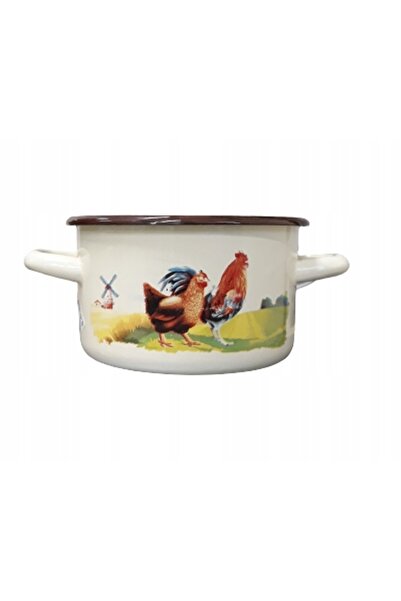 NO BRAND GARNEK Oală emailată pentru friptură de pui 24CM 17-24KURA