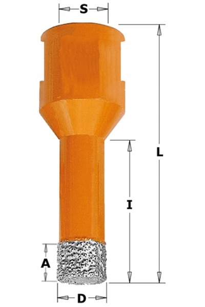 drel Carotieră diamantată de 51mm pentru gresie, piatră și granit.