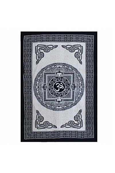 Ancient wisdom Decor de perete din bumbac - 130x200 cm - Om Mandala