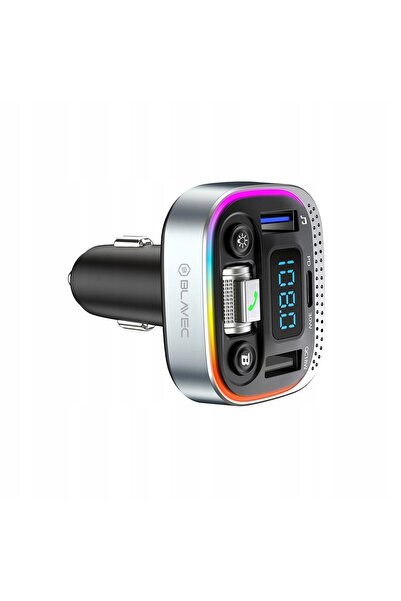 NO BRAND Transmițător FM Bluetooth și Încărcător auto USB-C PD 30W + 2xUSB-A ...