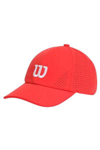 Wilson Șapcă de tenis perforată Active, roșie, S/M