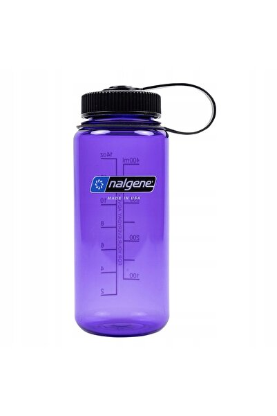NO BRAND Sticlă Nalgene 500 ml mov cu capac cu filet negru pentru apă, pentru...