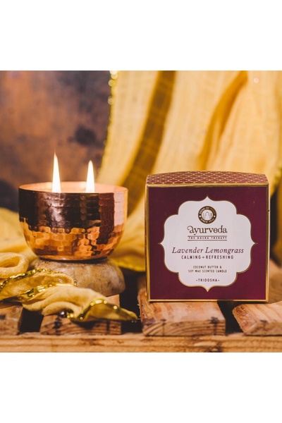 Song of India Lumânare parfumată Tridosha într-un borcan cu capac
