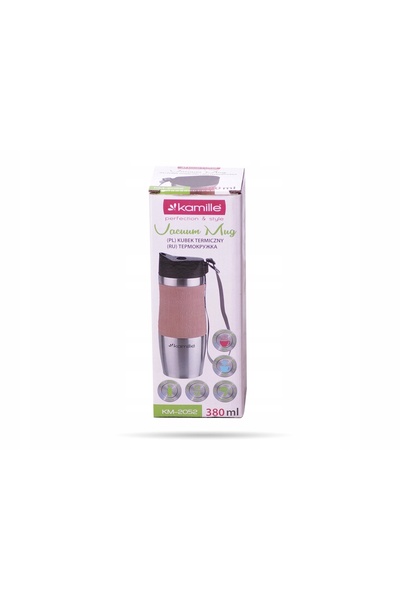 NO BRAND Cana termică, sticlă termoizolantă 380ml, 4 CULORI