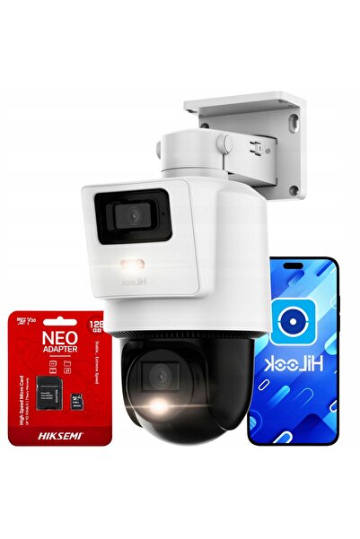 Hilook Cameră de exterior rotativă TandemVu PTZ-D4 4MP + 128Gb de la Hikvision