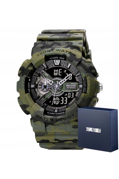 Skmei Ceas electronic bărbătesc, militar, multifuncțional
