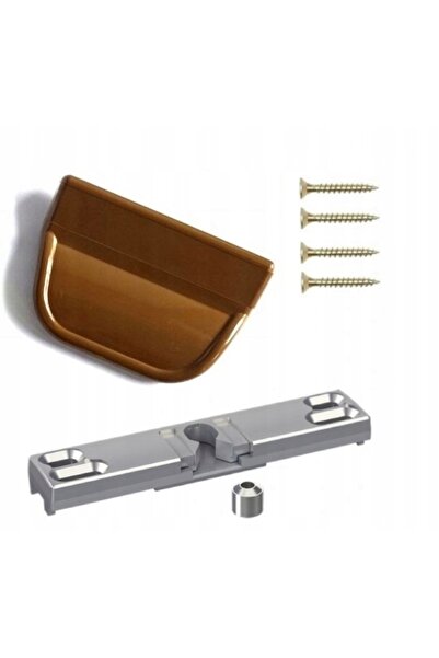 NO BRAND Zăvor de balcon + mâner GOLDEN OAK pentru uși de balcon tip palat