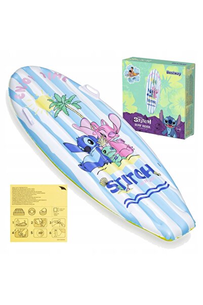 BESTWAY Placă de înot Lilo &amp;   Stitch Disney 114x46 cm gonflabil 9104V