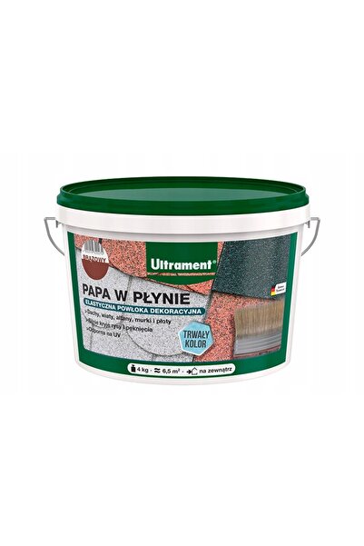 NO BRAND Ultrament Papa W Lichide 4KG Maro Protecție Impermeabilă Pentru Acop...