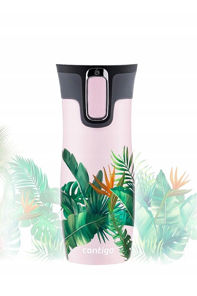 NO BRAND Cană termică de cafea Contigo West Loop 0.47 L cu imprimeu - Tropical