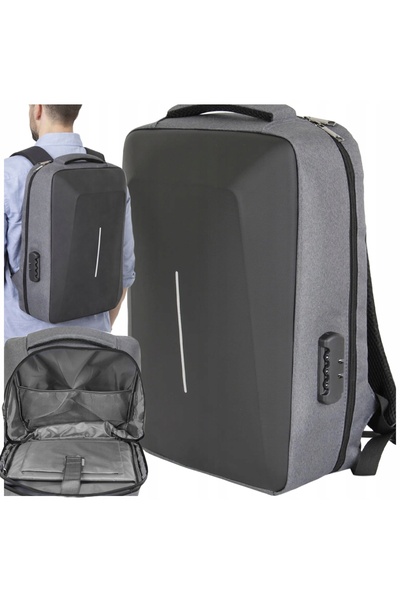 NO BRAND Rucsac de afaceri antifurt, pentru laptop, cu lacăt criptografic, mare