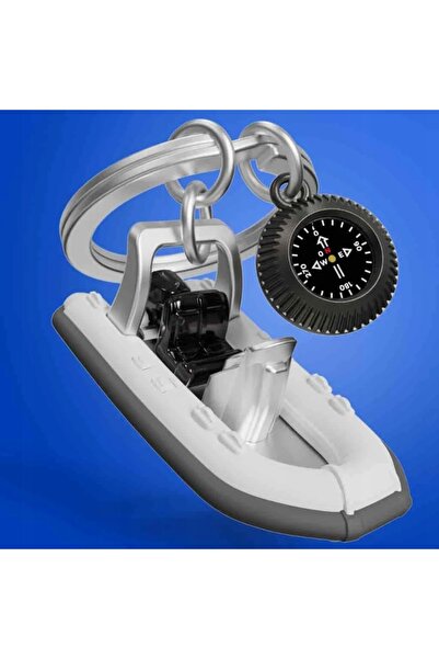 NO BRAND Breloc pentru geantă Metalmorphose - barcă cu motor