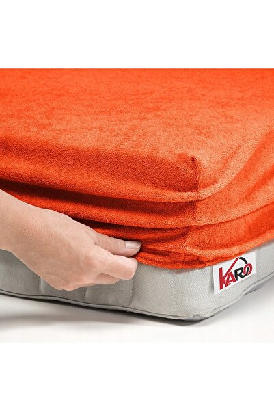 NO BRAND Cearșaf de pat din frotir cu elastic 140x200 albastru 038 grosime 20...
