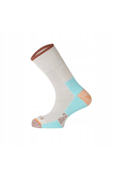 teko ecoHIKE BIO'd Șosete Soft-top Light Half 2.0 Crem/Maro - L (42-45)