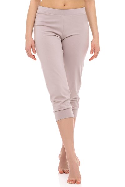NO BRAND Merry Style Pantaloni capri 3/4 de damă din viscoză, culoare cafea c...