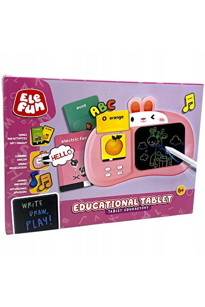 NO BRAND Tabletă educațională Elefun pentru copii, roz
