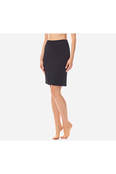 NO BRAND Jupon pentru rochie, set de 2, din viscoză, MS10-204 Negru/Ecru XL
