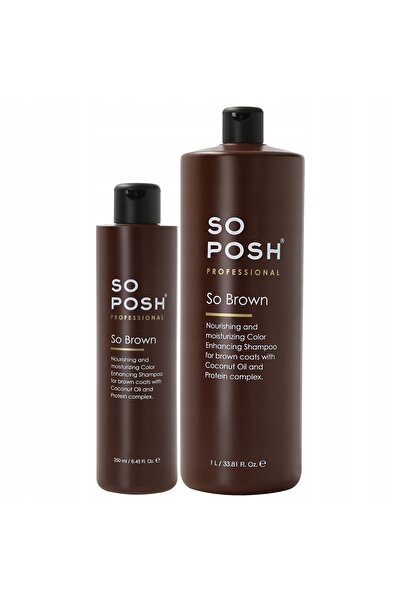 NO BRAND Șampon So Posh So Brown pentru evidențierea culorii părului șaten 1L