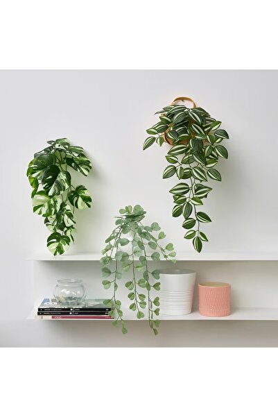 NO BRAND IKEA FEJKA Plantă artificială de perete suspendată x3 bucăți