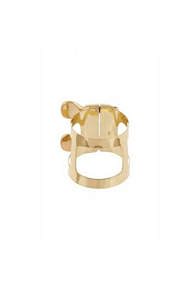 NO BRAND Ligatură metalică pentru saxofon tenor Yamaha WF947810, lac auriu