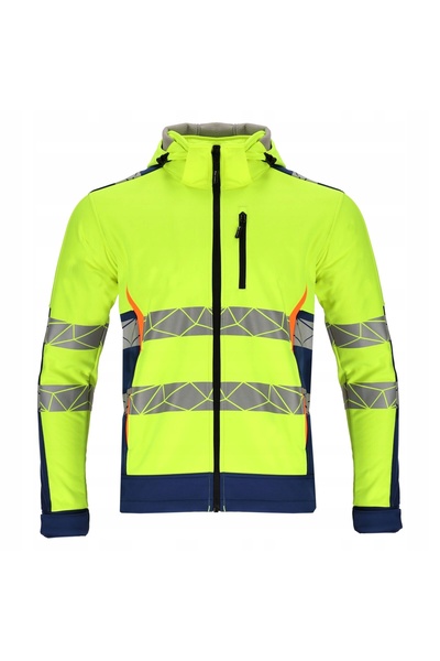 NO BRAND Jachetă softshell LAHTI PRO GALBEN/ALBASTRU (Avertisment) MĂRIME M