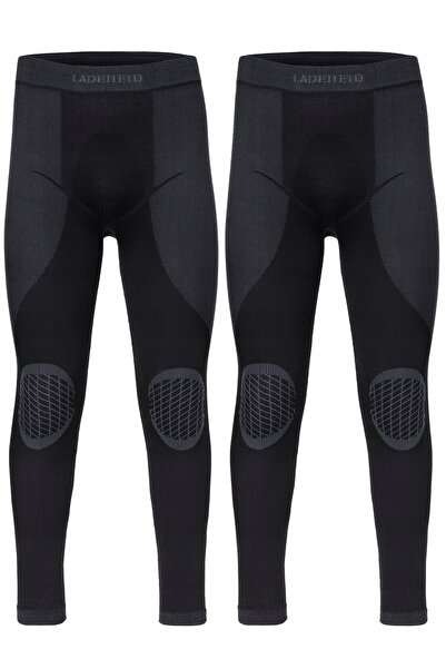 NO BRAND 2x Lenjerie termică bărbați LADEHEID Lenjerie termică negru L