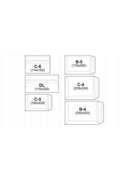 NO BRAND Plic standard DL autoadeziv SK alb NC Plicuri x 500 BUCĂȚI