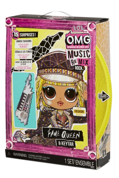 L.O.L. SURPRISE LALKA LOL OMG REMIX ROCK FAME QUEEN KEYTAR PENTRU FATĂ