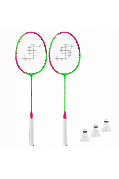 Teloon Set de palete de badminton, 3 fluturași, husă, joc de vară pentru plajă