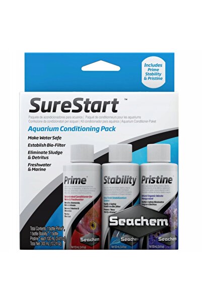 Seachem Pachet Sure Start 3x100ml - kit de pornire pentru acvariu