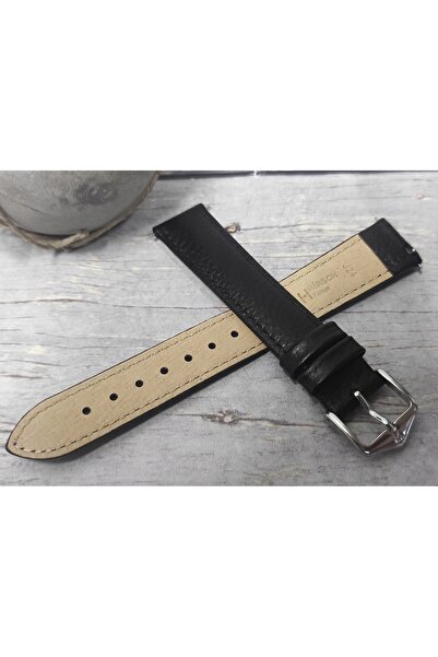 NO BRAND CUREA DE CEAS DIN PIELE NEAGRĂ PENTRU SMARTWATCH, 22 mm, HIRSCH KANS...