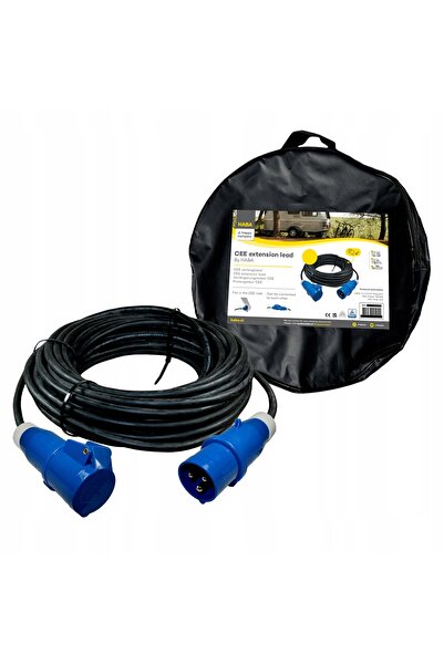 Haba Cablu prelungitor pentru rulotă CEE/CEE 25m 3x1,5mm² în carcasă