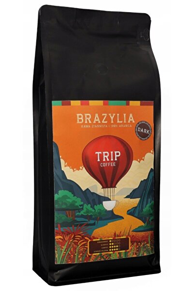 NO BRAND Boabe de cafea Brazilia DARK 1kg 100% Arabica