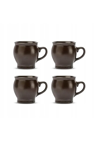 NO BRAND Căni din piatră cu mâner pentru vin fierbinte KERA CERAMICA BRONZE 4...