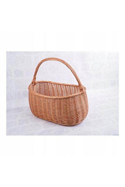 NO BRAND Coș de cumpărături din răchită, model ciupercă, WNUK 40cm K3