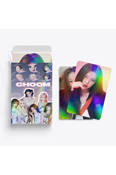 Kpop Dünyasi BABYMONSTER '' Choom '' Çift Yön Baskılı Hologramlı / Lomo Card Seti (60 Pcs)