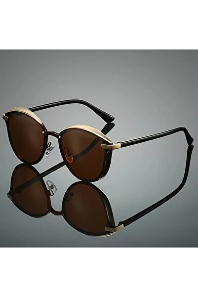 Choice3 Brown Men's and Women's Cat Eye Polarized Lenses Sunglasses Dazzling ...