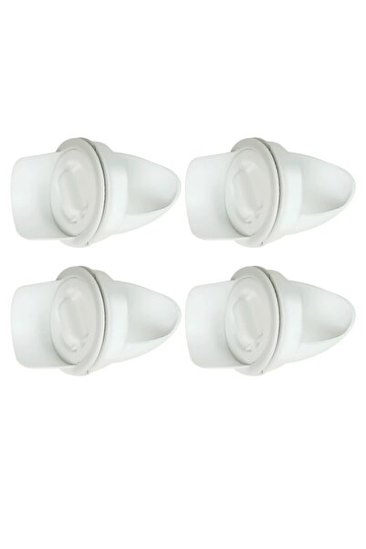Choice 4Pcs White Feeders Chicken Feeder DIY Rainproof Poultry Feeder Port Re...