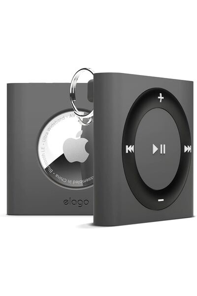 Elago W7 Case - Θήκη / Μπρελόκ Premium Σιλικόνης Apple AirTag 2 / 1 - Dark Grey