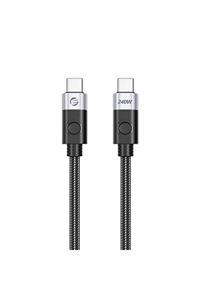 Orico Cablu USB-C la USB-C CC240, 240W, 5A, 480Mbps, 1.5m, Negru