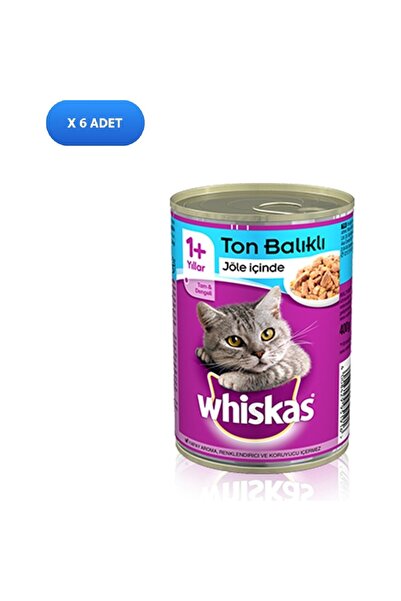 Whiskas Ton Balıklı Kedi Konservesi 400 gr (6 Adet)