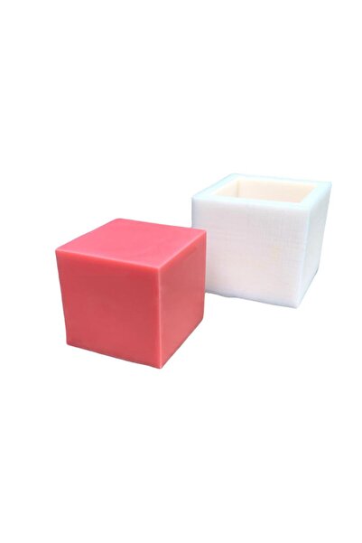 rufus concept Küp 2D Silikon Mum Kalıbı 8x8x8 cm
