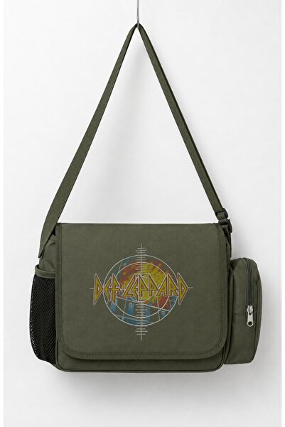 Fuddy Moda Unisex Rock Band Def Leppard Printed Messenger Bag