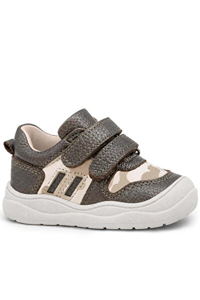 Rakerplus Schaggy Genuine Leather Velcro Platinum Baby Sports Shoes