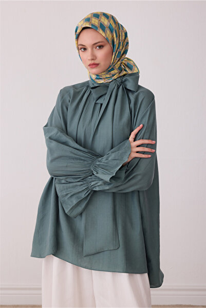Belli Sarı Geometrik Desen %100 Twill İpek Eşarp 4408-86