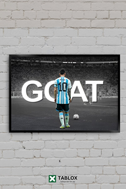 TABLOX Lionel Messi GOAT Argentina Cupa Mondială de Fotbal Tablou decorativ î...